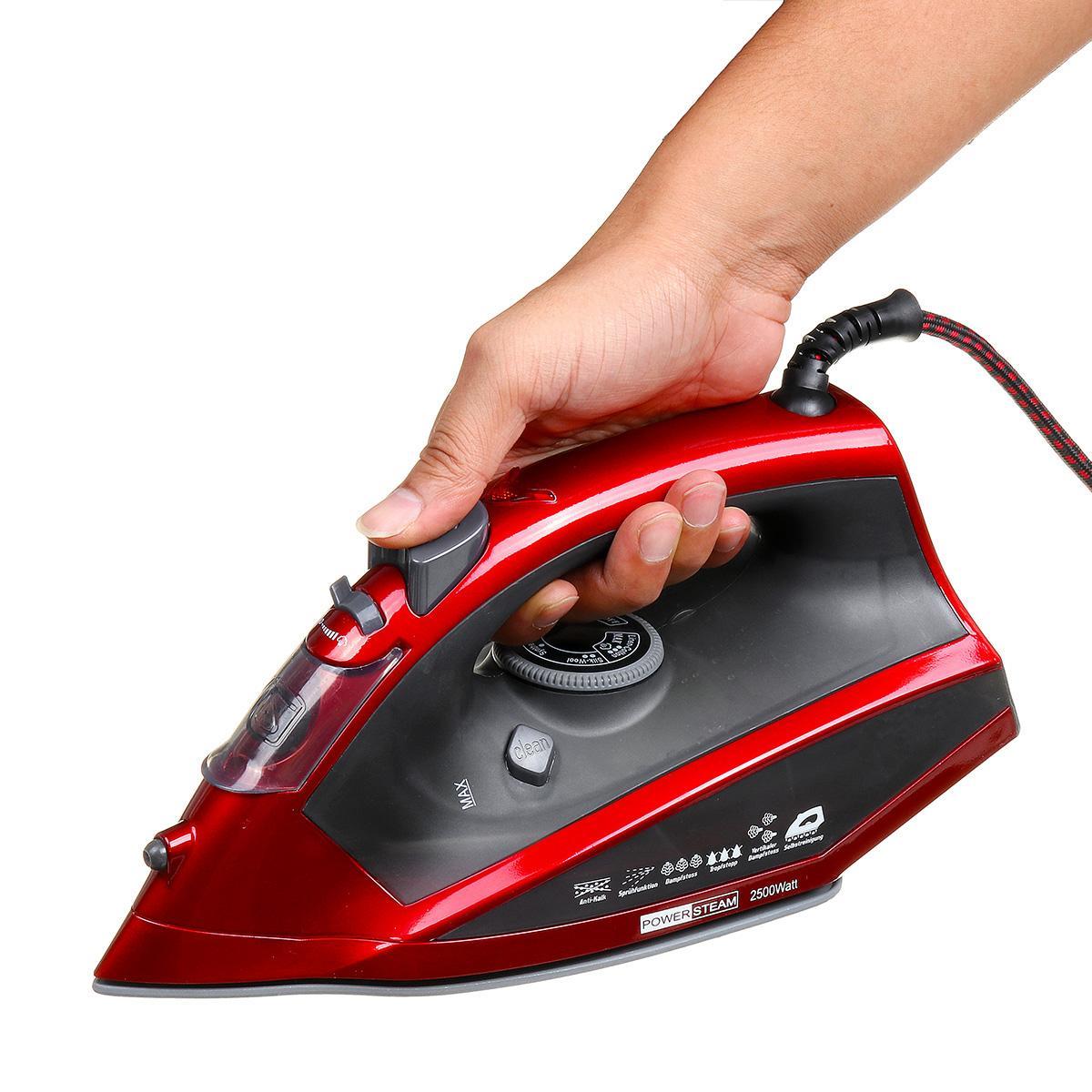 220-240V 2500W Electric Steam Iron for Travel Home Garment Steam Generator 4 Speed Clothes Ironing Steamer Coated Plate