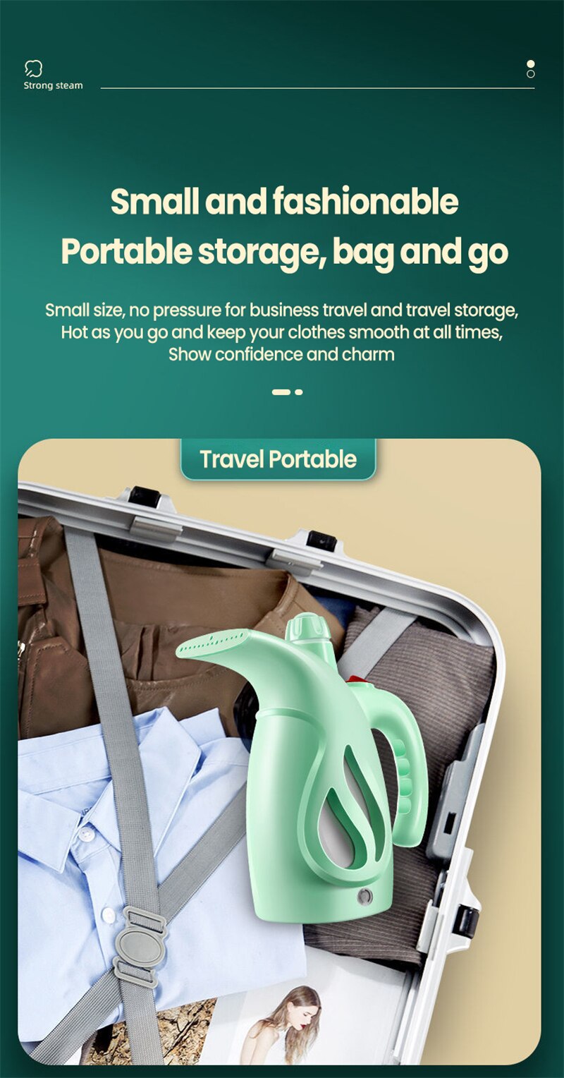 Clothes Steamer Portable Handheld Iron Vertical Garment Steamers Steam Machine Ironing Home Appliances for Home Travel