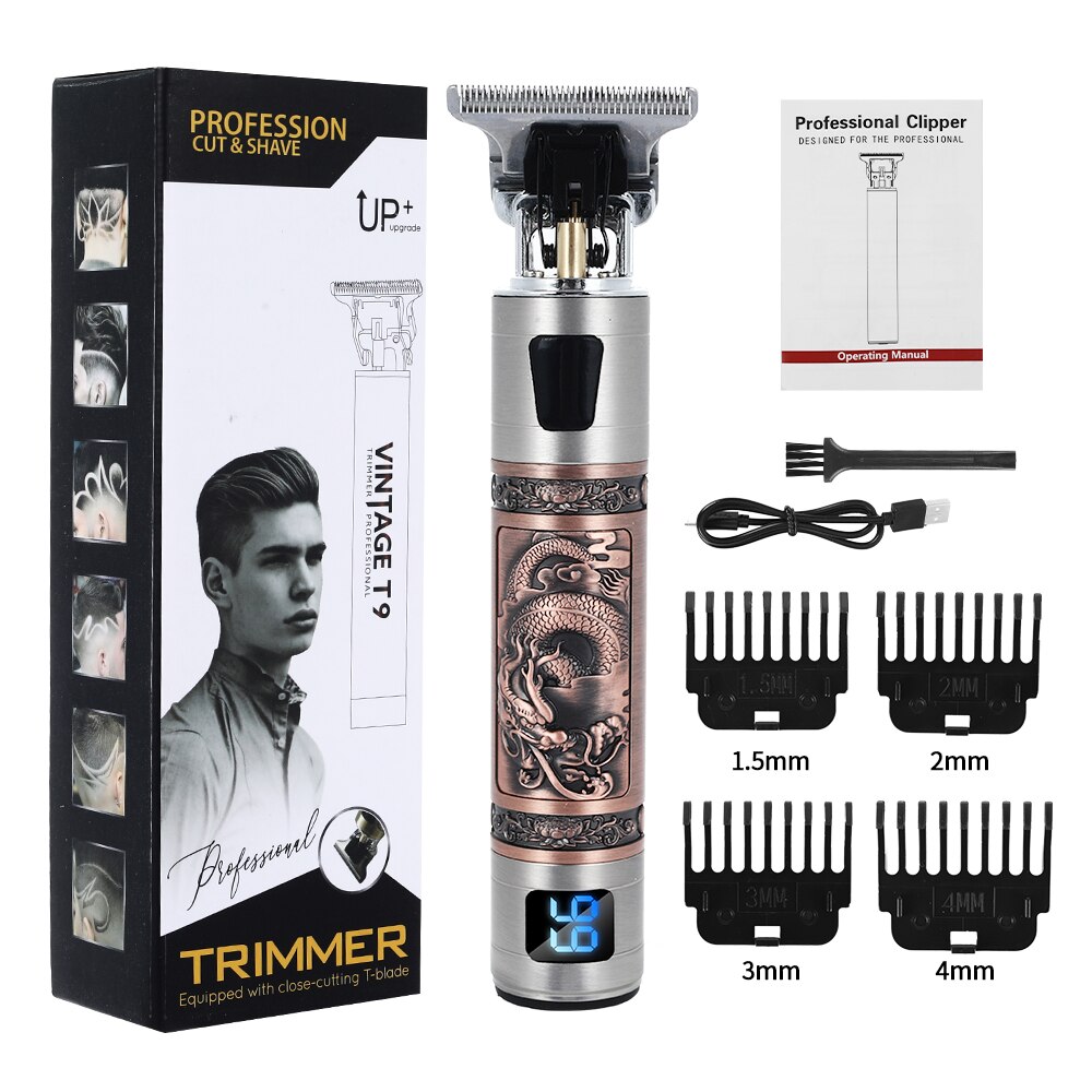 2021 Original Hair Trimmer Hairdresser Clipper Professional Hair Cutting T-Outliner Barber Cordless Men's s Electric Shaver Tool