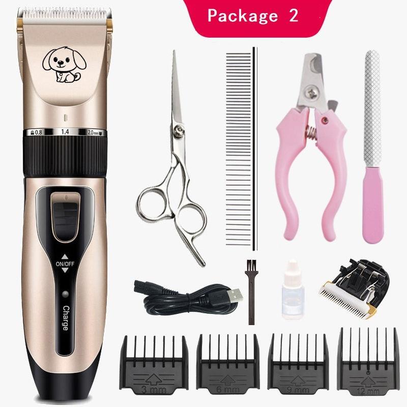 Electrical Dog Hair Clippers Trimmer For Cat Animal Pet Grooming Haircut Shaver Set Cordless Rechargeable Cutting Machine