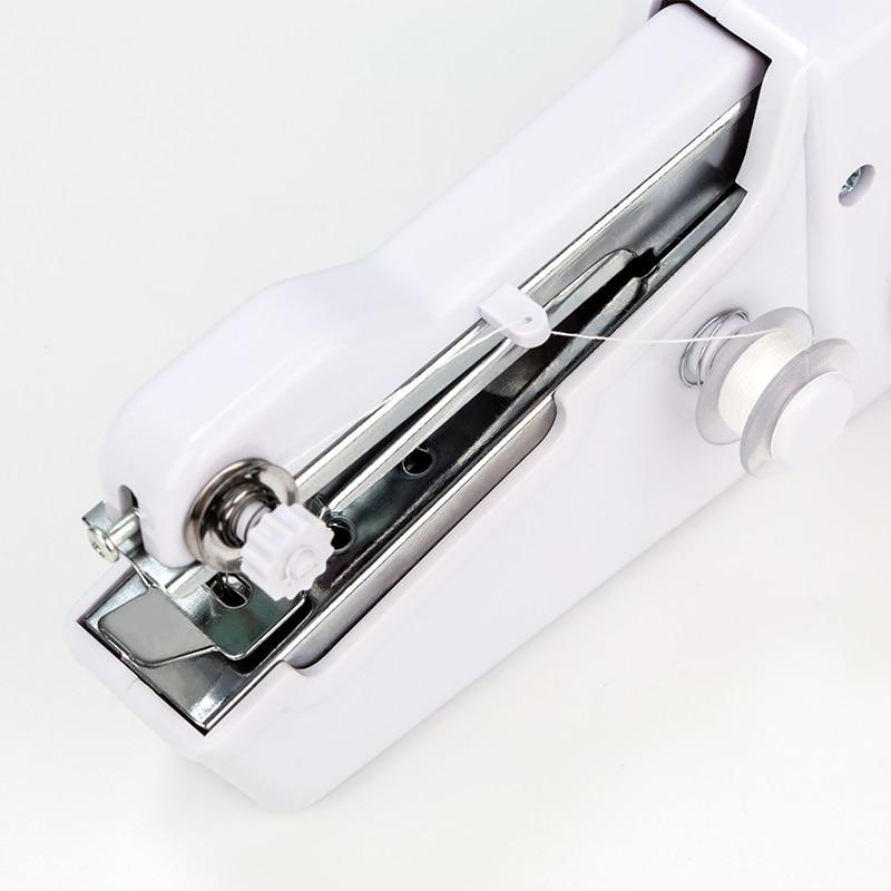 Mini Portable Sewing Machine Handheld Cordless Quick Clothes Stitch for Home Travel