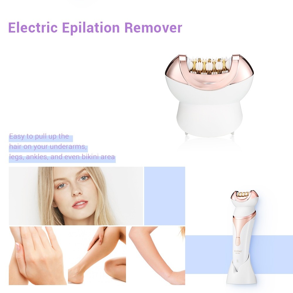 Electric 4 in 1 Women Shaver Female Body Hair Removal Razor Trimmer Facial Depilation Machine Armpits Waterproof Women Epilator