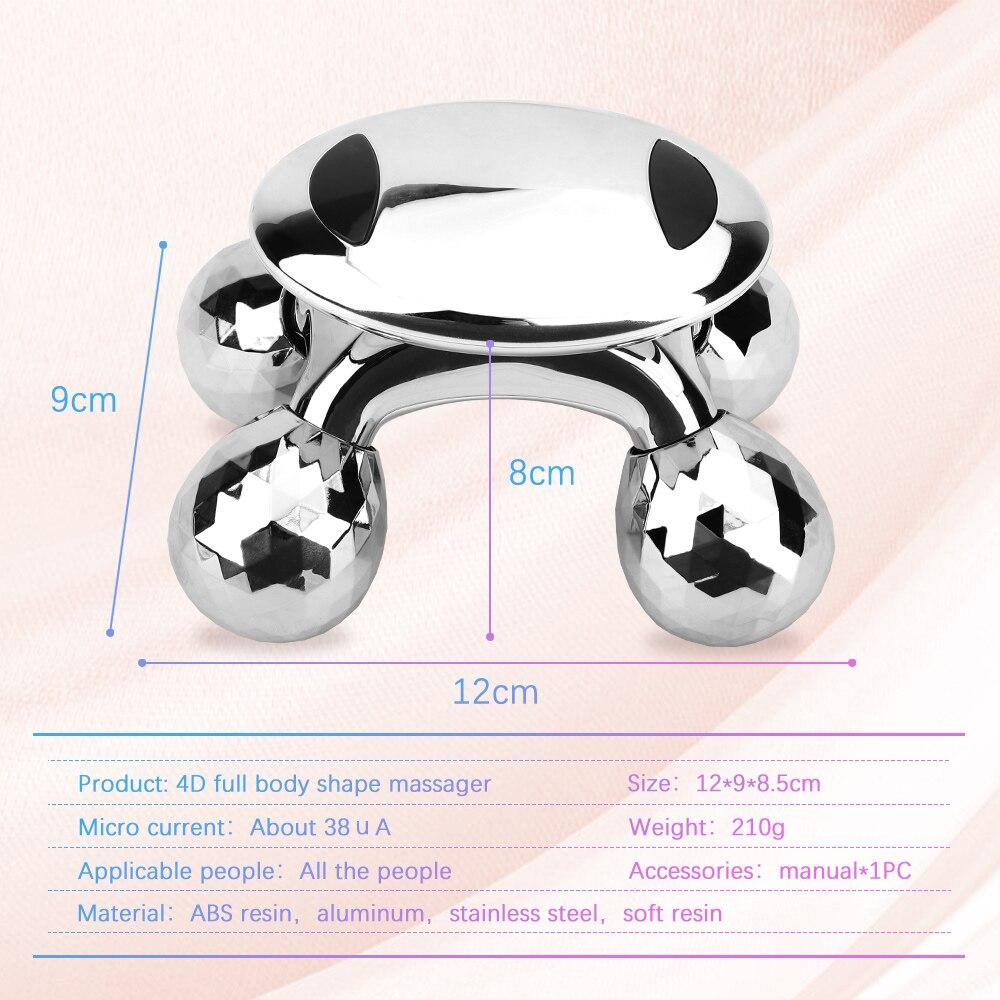 4D Roller Massager Micro-current Facial Lifting Firming Massager Slimming Shaping Anti-cellulite Roller Beauty Massage Roller