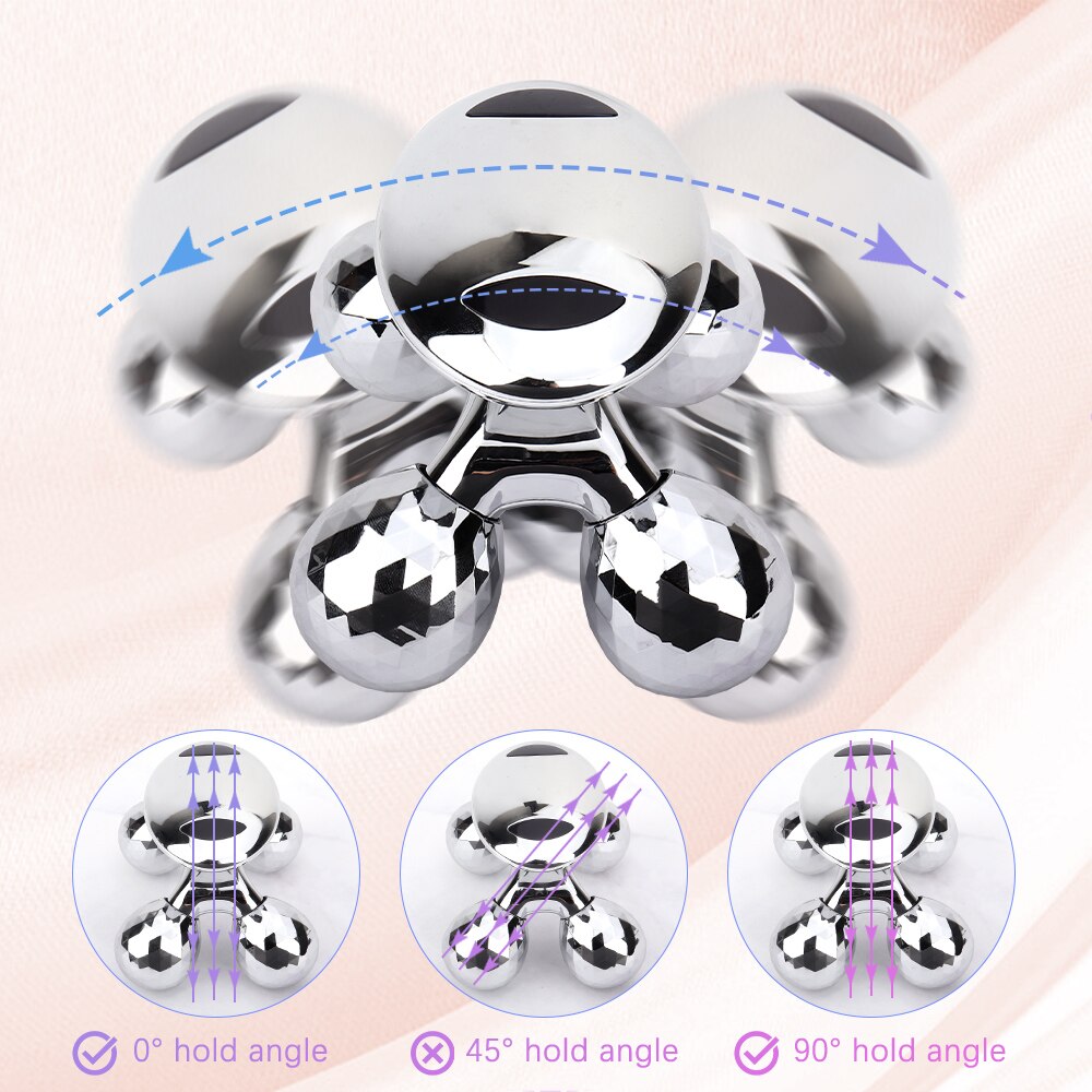 4D Roller Massager Micro-current Facial Lifting Firming Massager Slimming Shaping Anti-cellulite Roller Beauty Massage Roller