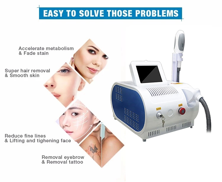 IPL Hair Removal Laser Machine CE OPT SHR Skin Rejuvenation Equipment 200000 Flashes Language Customize Bikini Epilator with CE