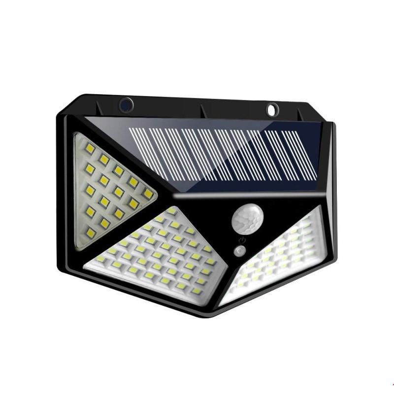 100 LED Solar Light Outdoor Solar Lamp Powered Sunlight 3 Modes PIR Motion Sensor For Garden Decoration Wall Street