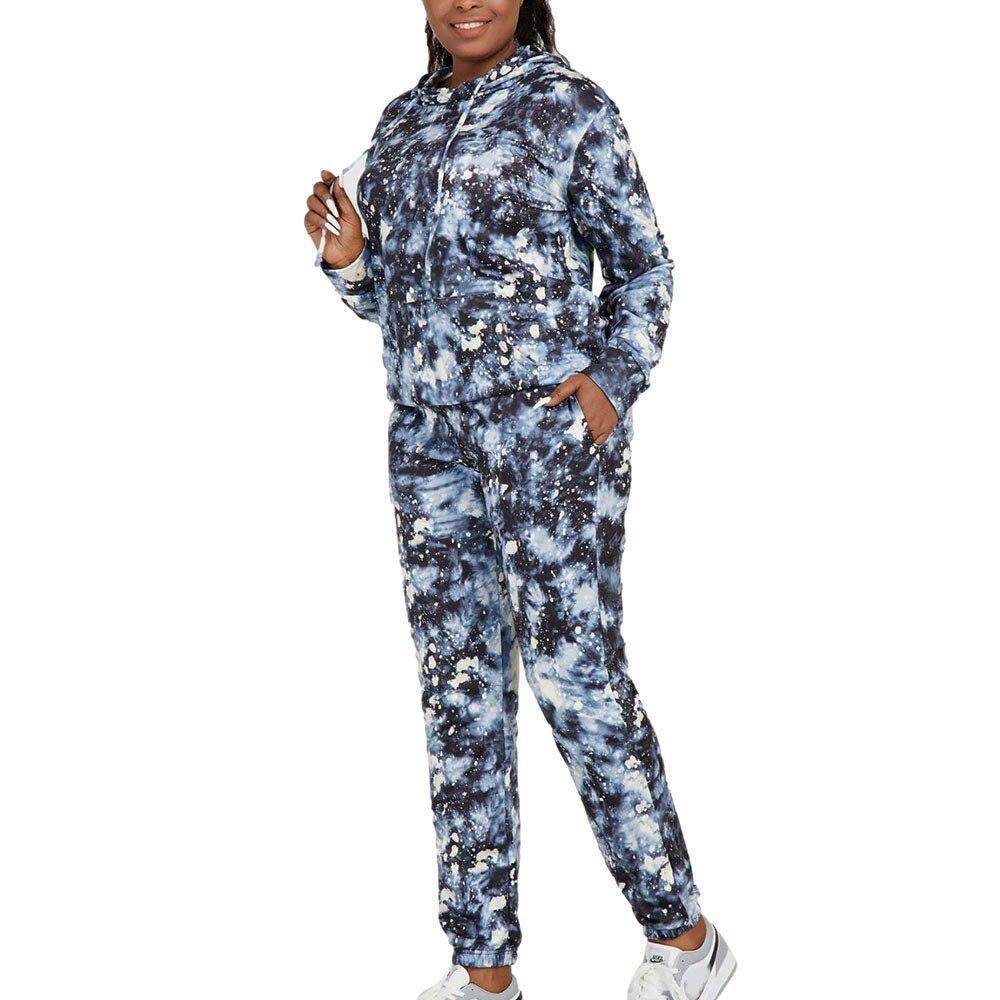 JIASHIYU Sweatsuits For Women Set 2Piece Casual Jogger Outfits Tie Dye Hoodies Tracksuit Pullover Sweatshirt and Sweatpants Sets