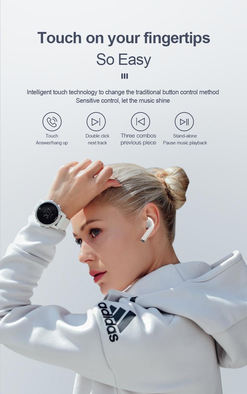 for airpoddings 2 Touch Control Wireless Headphone Bluetooth Earphones Sport Earbuds For Huawei Iphone Xiaomi TWS Music Headset