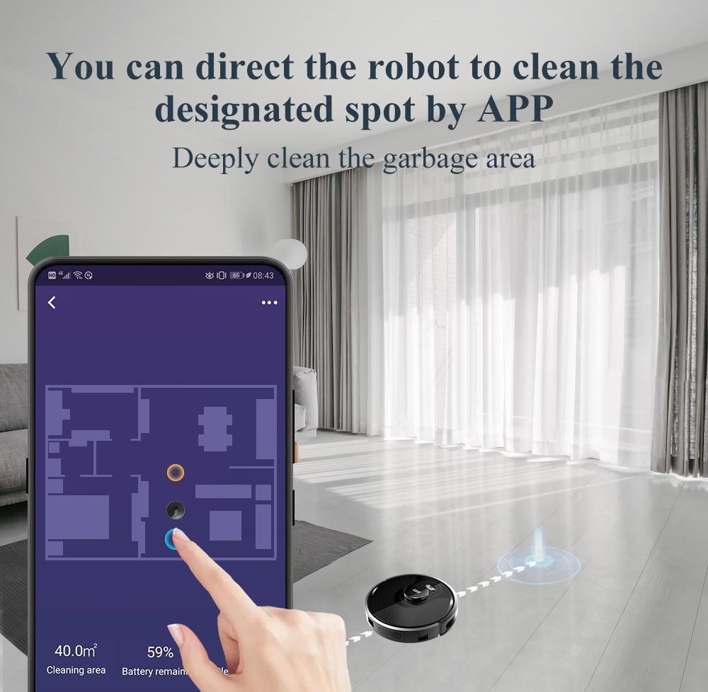 Vacuum Cleaner Robot ABIR X8,Laser System, Multiple Floors Maps, Zone Cleaning, Restricted Area Setting for Home Carpet Washing