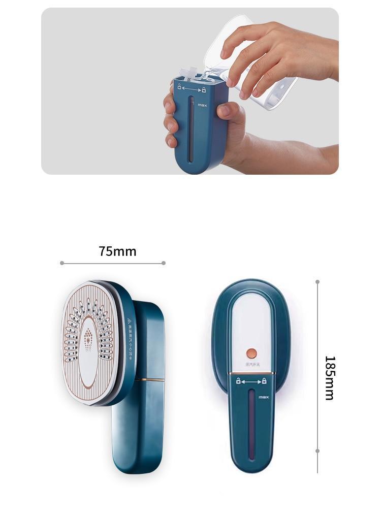 Steam Iron Garment Steamer For Clothes Handheld Travel Mini Ironing Machine Wet Dry Hanging Clothes