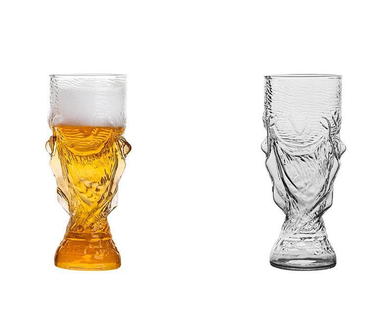 Tumbler Stemless Wine Glass Creative Bar Cup Hercules Beer Glass Football World Cup Glass Juice Cup Handmade Beer Cup