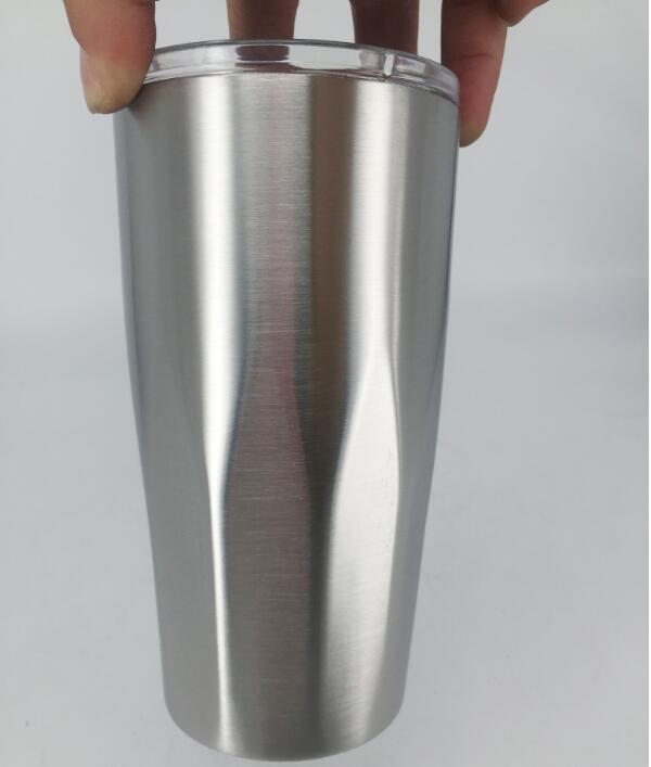Stainless Steel Tumbler Vacuum Insulated Double Wall 20 Oz Tumbler With Clear Lids Travel Mug Keep Cold Or Hot Drinks