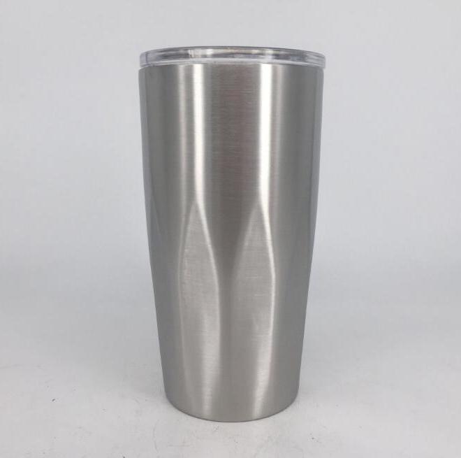 Stainless Steel Tumbler Vacuum Insulated Double Wall 20 Oz Tumbler With Clear Lids Travel Mug Keep Cold Or Hot Drinks