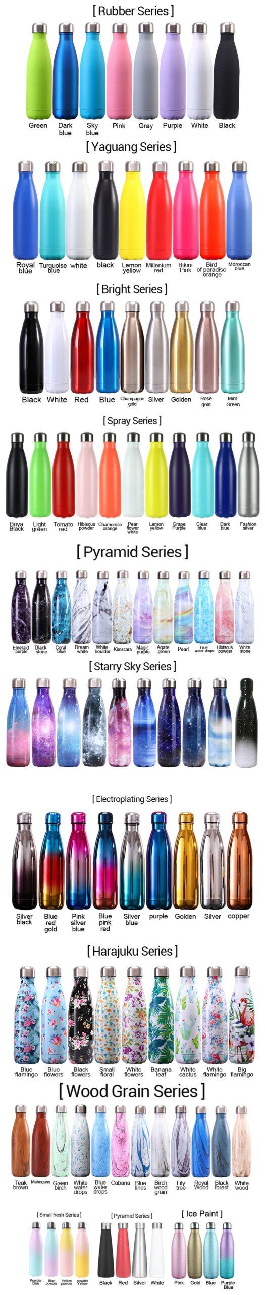 088-091 LOGO Custom Stainless Steel Bottle For Water Thermos Vacuum Insulated Cup Double-Wall Travel Drinkware Sports Flask